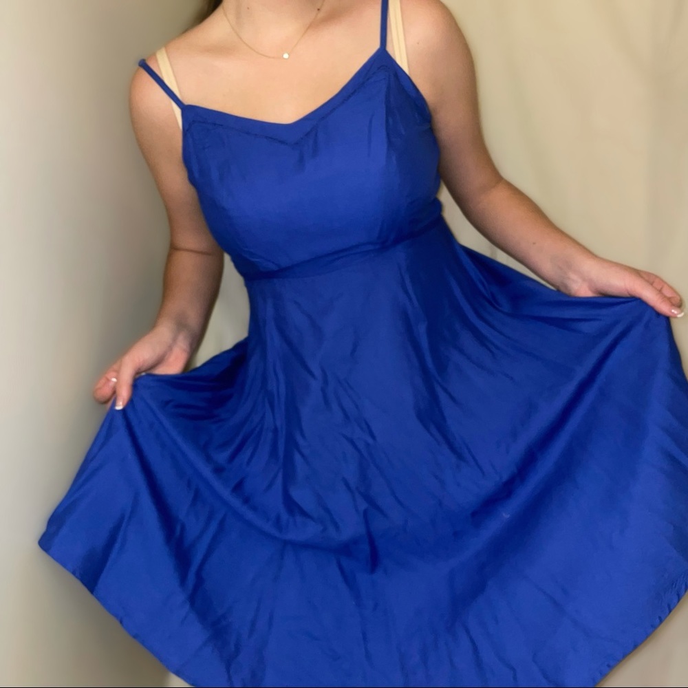 Old Navy Blue Silky Dress